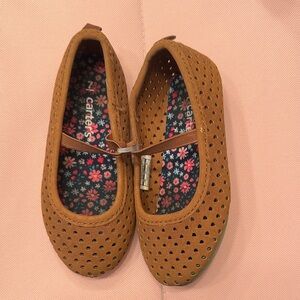 Carter's Tan Perforated Kids Loafers